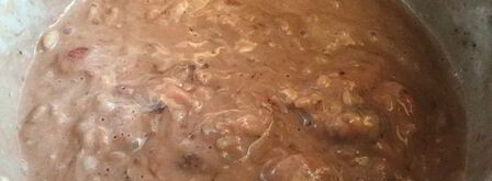 рисовая каша с клубникой и шоколадом. Шаг 5