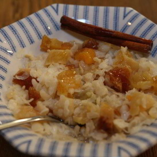 Рецепт рисовой каши с корицей, медом и сухофруктами