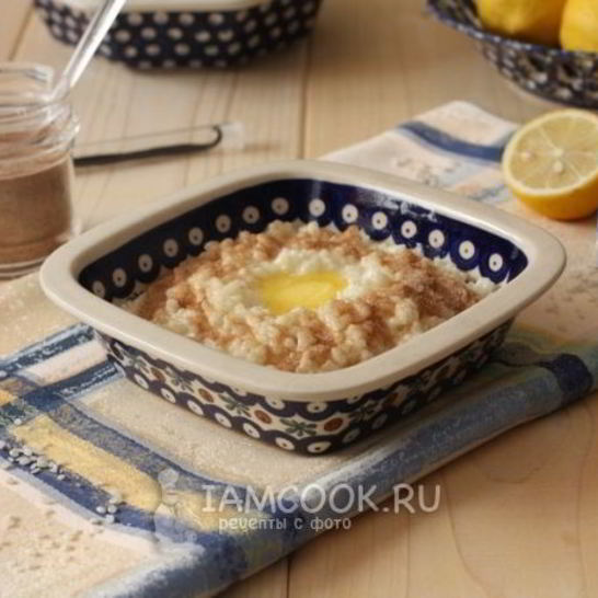 Рецепт рисовой каши с корицей