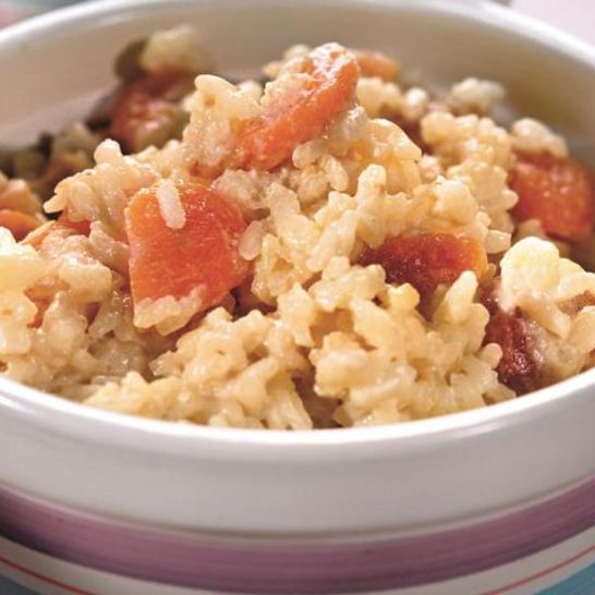 Рецепт рисовой каши с курагой и апельсиновым соком