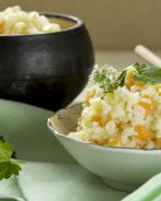 Рисовая каша с тыквой и яблоком