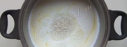 рисовая каша с вишневым киселем. Шаг 6