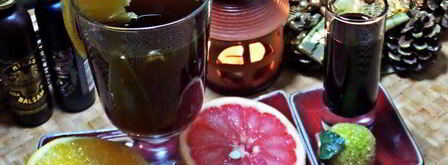 чай пуэр с цитрусами и бальзамом. Шаг 12