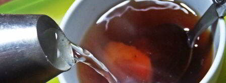 чай пуэр с цитрусами и бальзамом. Шаг 9