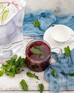 Клюквенный чай с мятой