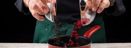 клюквенный чай с мятой. Шаг 5