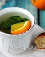 Мятный чай с апельсином