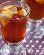 Яблочный чай с апельсином и корицей