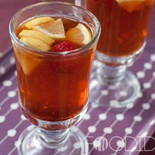 Рецепт яблочного чая с апельсином и корицей