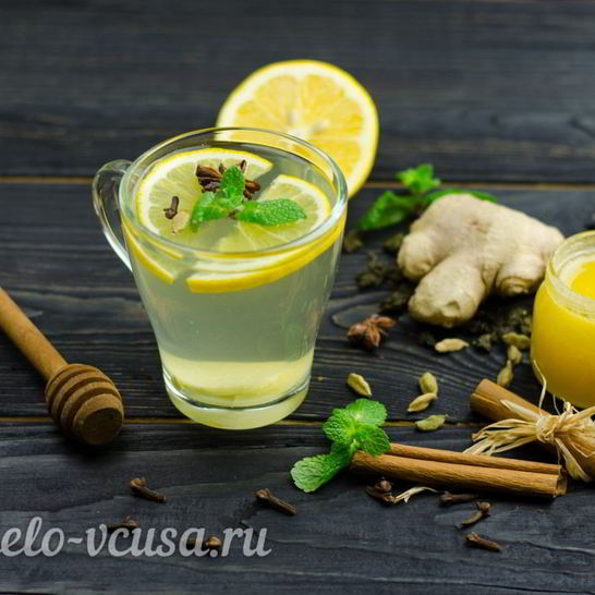 Рецепт зеленого чая с имбирем и корицей