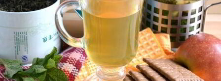 зеленый чай с яблоком, мятой и ромашкой. Шаг 8