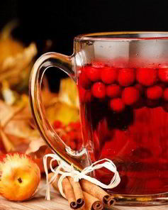 Ароматный клюквенный глинтвейн с кумкватом