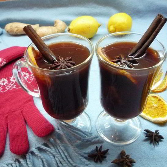 Рецепт безалкогольного глинтвейна с курагой и черносливом