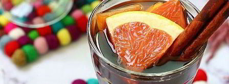 глинтвейн с грейпфрутом и яблоком. Шаг 7