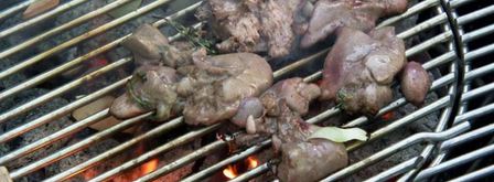 куриная печенка с соусом из глинтвейна. Шаг 7