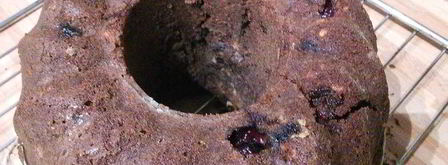 шоколадный гугельхупф с вишней на глинтвейне. Шаг 13