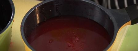 кисель из клюквы с тропическими фруктами. Шаг 3