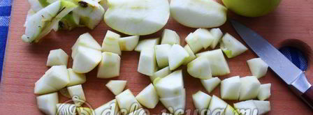 кисель из мандаринов и яблок. Шаг 3