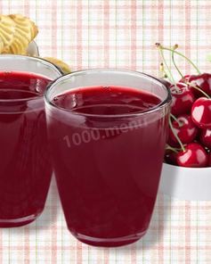 Кисель из замороженных ягод вишни