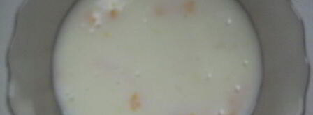 кисель молочный с мандаринами. Шаг 4