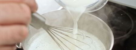 молочный кисель с ванилью. Шаг 4