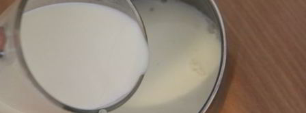 молочный кисель с вишневым конфитюром. Шаг 7