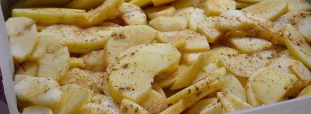 пляцок яблоки под кисельным небом. Шаг 8