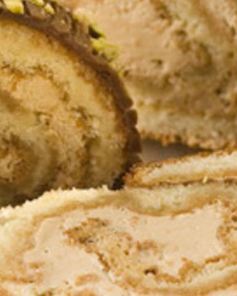 Рождественское полено с кофе