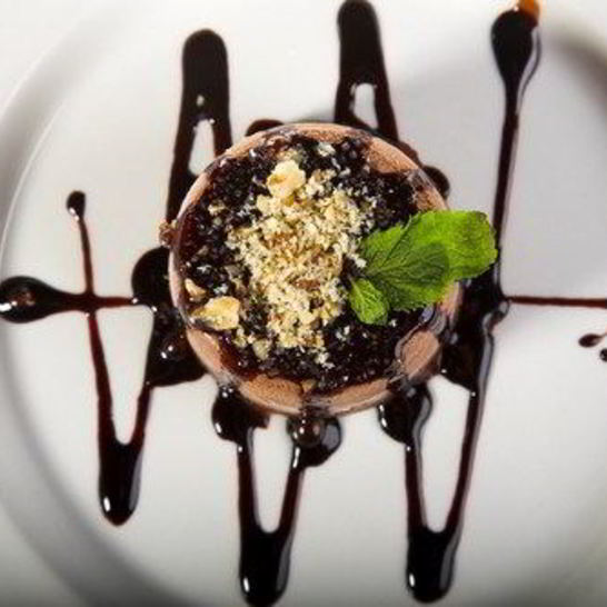 Рецепт шоколадных корзиночек с кофе и орехами