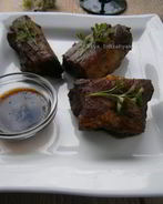 Свиные ребрышки с кофейным соусом