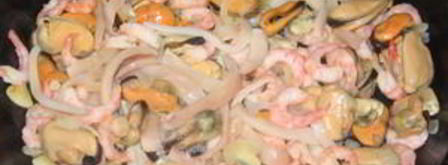 коктейль из морепродуктов в белом вине. Шаг 4