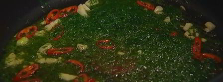 спагетти с копченой форелью и джином. Шаг 6