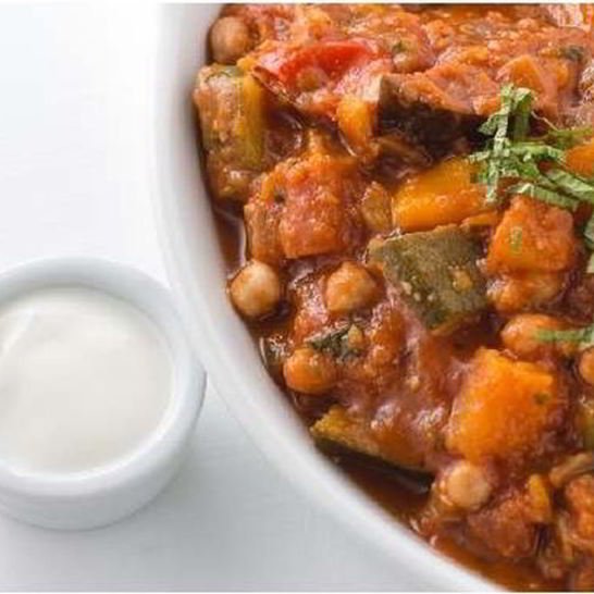 Рецепт таджина с нутом и баклажанами