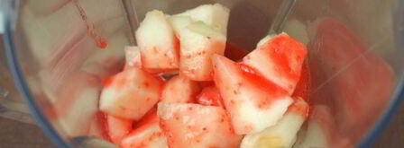 дынно-клубничный коктейль. Шаг 3