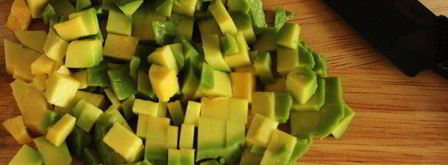 креветочный коктейль с гуакамоле киви дайкири. Шаг 4