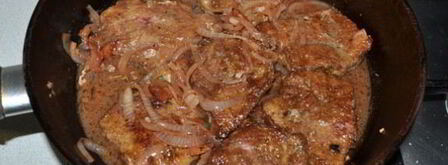 говяжья печень с вином и луком. Шаг 9