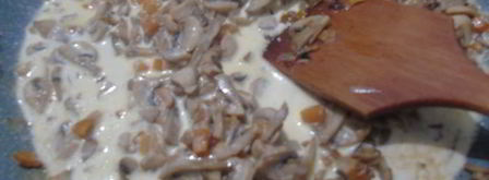 грибное соте с вином и горгонзолой. Шаг 5