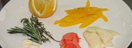 морская рыба фламбе с виски и грушей. Шаг 3