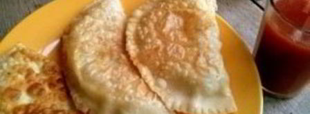 чебуреки из заварного теста с водкой. Шаг 9