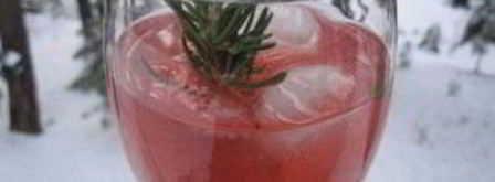 коктейль с клюквой и розмарином. Шаг 6