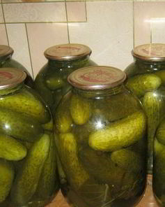 Огурцы соленые с водкой