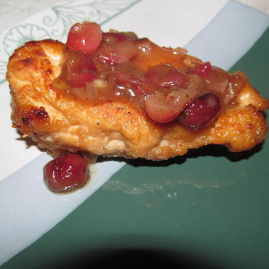 Рецепт куриных грудок с кленовым сиропом и клюквой