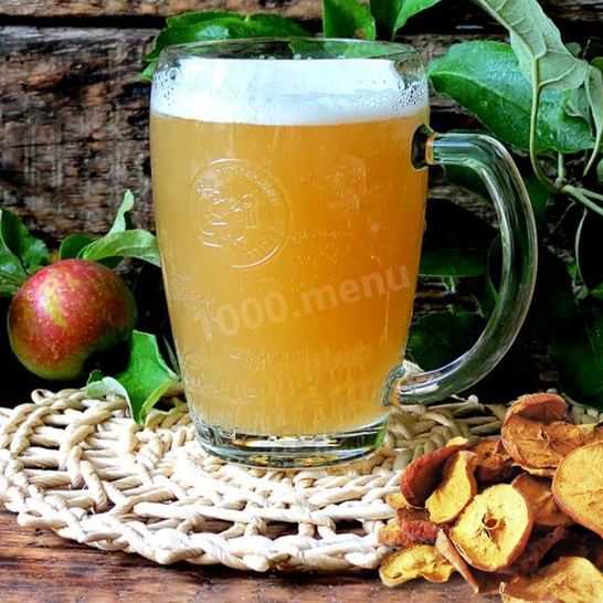 Рецепт кваса из сушеных яблок