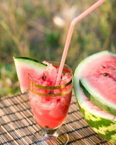 Арбузный лимонад с базиликом