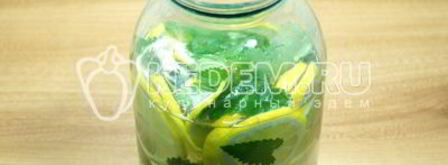 домашний лимонад с лимоном и мятой. Шаг 7