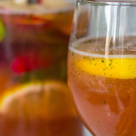 Рецепт яблочного лимонада с мятой