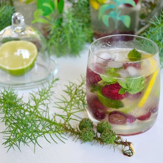 Рецепт безалкогольного мохито с малиной