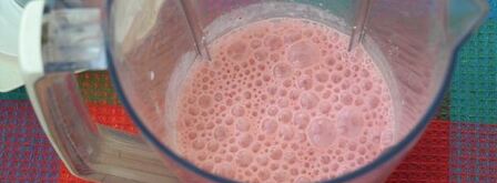 молочный клубнично-банановый коктейль. Шаг 5