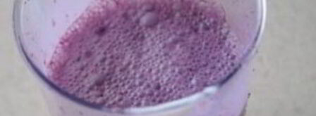 молочный коктейль из черники и шелковицы. Шаг 3