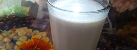 овсяно-молочный коктейль со сливовым вареньем. Шаг 6